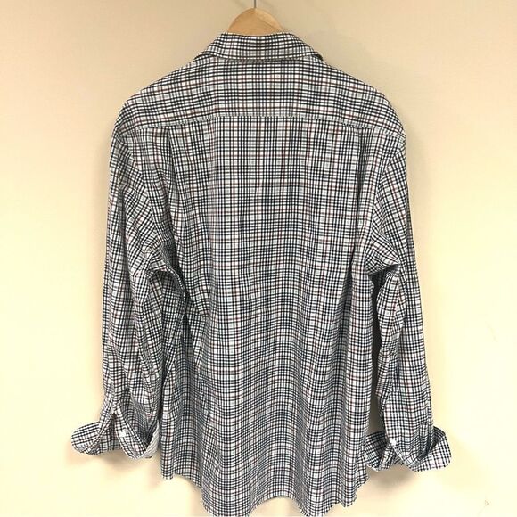 Jos A Banks Egyptian cotton plaid button down XL - Picture 4 of 6